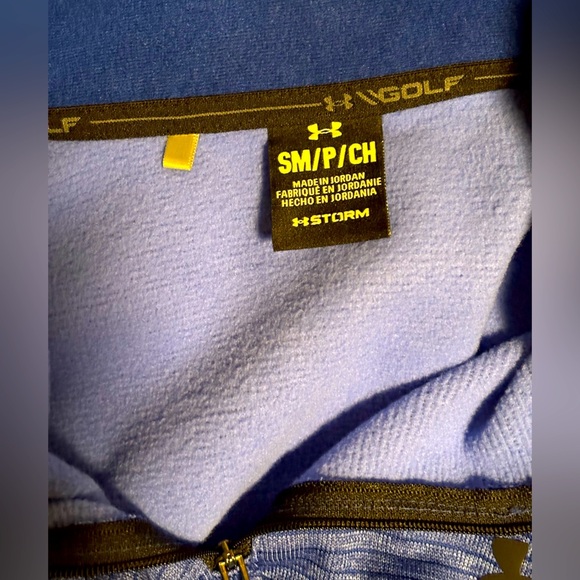 Under Armour Golf, Men’s Size Small. Royal Blue Athletic Pullover - Picture 5 of 5